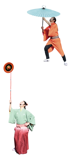 Performance of Japanese Traditional Instruments , Daikagura (juggling)