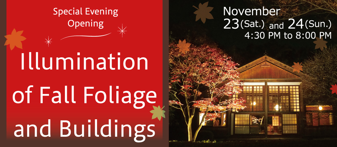 Special Evening opening: Illumination of Fall Foliage and Buildings