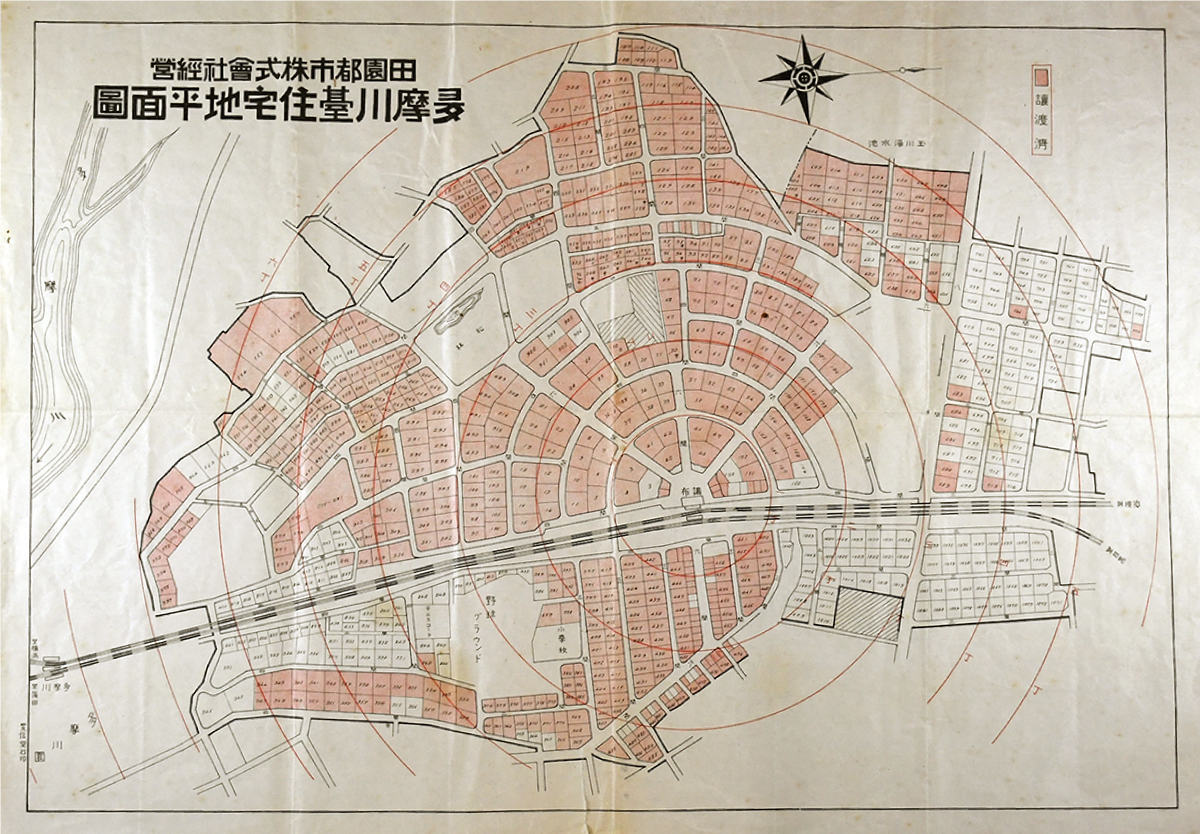 多摩川台住宅地平面図